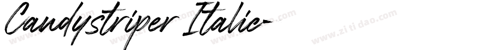 Candystriper Italic字体转换